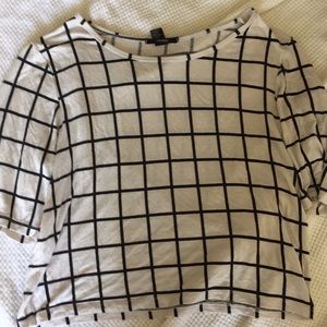 Line print shirt